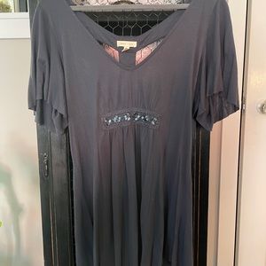 🧡Dark blue Silence and noise tunic top🧡